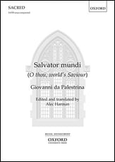 Salvator mundi SATB choral sheet music cover